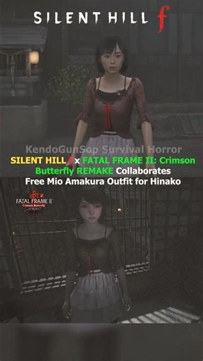 SILENT HILL f x FATAL FRAME II: CrimsonButterfly REMAKE Free Outfit For Hinako #SilentHill