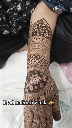 Real mehndi work ✨ for non bridal mehndi #shorts #mehndi #bridalmehndi #realwork #ashortaday