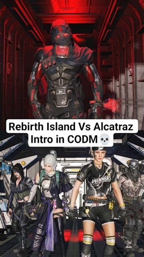 Rebirth Island Vs ALCATRAZ Intro in COD Mobile!💀 #shorts #codm #codmobile