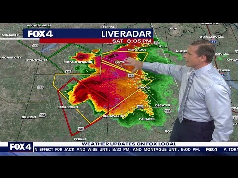 Tornado warning issued in North Texas
