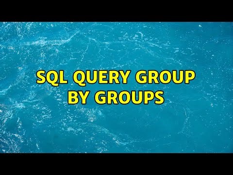 SQL query GROUP BY groups (2 Solutions!!)