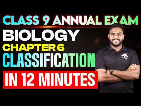 Chapter 6 | CLASSIFICATION IN 12 MINUTES | Class 9 Biology | Eduport