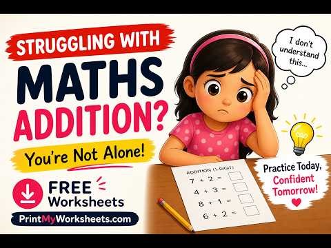 Free Printable Math Worksheets for Kids | Grade 1 & 2 | Download & Print Instantly