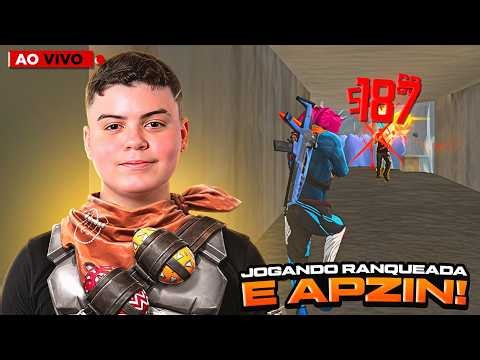 🔴 LIVE! - IMPRESSIONANDO ALEATORIOS - JOGANDO RANKEADA E APZIN NA MMR - PHZIN7 LIVE ON FREE FIRE 🔴