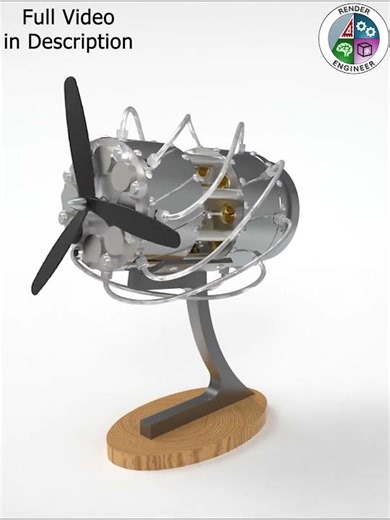 16 Cylinder Swashplate Stirling Engine #machine #engineering #cnc #miniature #hobby #mechanical