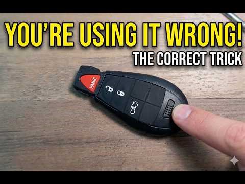Dodge Caravan Mini Van Key Fob Battery Replacement CR2032 - Tricks to Open