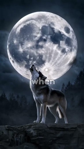 Why wolves howl at night 🐺