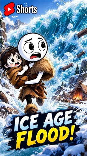 A MASSIVE FLOOD DESTROYED EVERYTHING! 😱 | Ice Age Survival #shorts