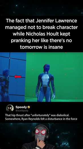 The fact that Jennifer Lawrence managed not to break character is insane in X Men Days of Future Pas