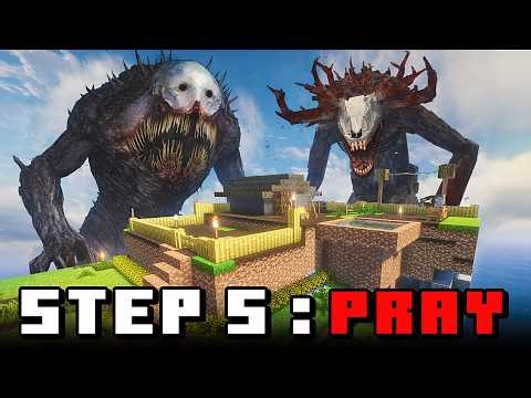 Surviving 1 YEAR on Ultra Realistic HORROR ISLAND in Minecraft HARCORE