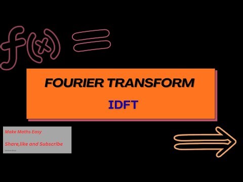 IDFT || INVERSE DISCRETE FOURIER TRANSFORM @MME-va 