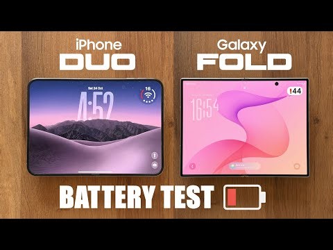 BATTERY TEST - iPhone Duo vs Galaxy Fold 8