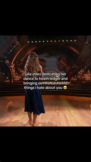 Julia Stiles' Emotional DWTS Dance for Heath Ledger & 10 Things I Hate About You Cast