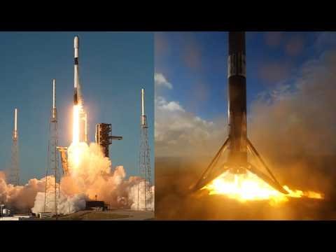 SpaceX Starlink 375 launch and Falcon 9 first stage landing, 2 April 2026