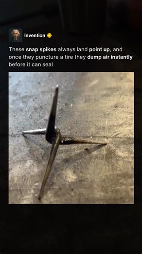 Tire Popping Spikes in Action 🛞 #shorts