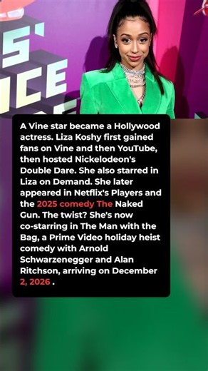 A Vine Star Became a Hollywood Actress #shorts #lizakoshy #vine #hollywood