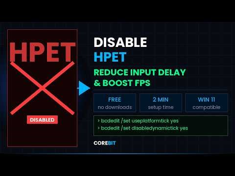 How To Disable HPET on Windows 11 - Reduce Input Delay & Boost FPS (2025)