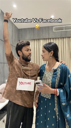 Youtube Vs Facebook 🤑🤣 #manojdey