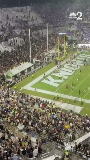 UCF fans storm the field after historic win against No. 2 BYU