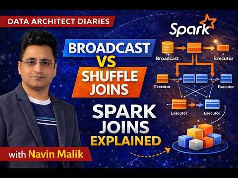Data Architect | Section 8 – Spark Joins Explained: Broadcast vs Shuffle Join | Spark Performance