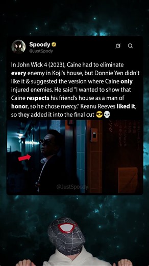 During the filming of John Wick 4 (2023), Donnie Yen wanted to show this
