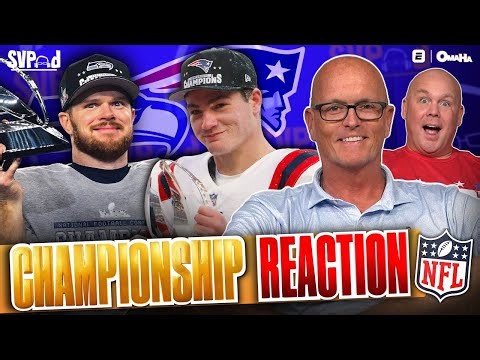Patriots & Seahawks to the SUPER BOWL 🏆 FULL Championship Weekend REACTION | SVPod