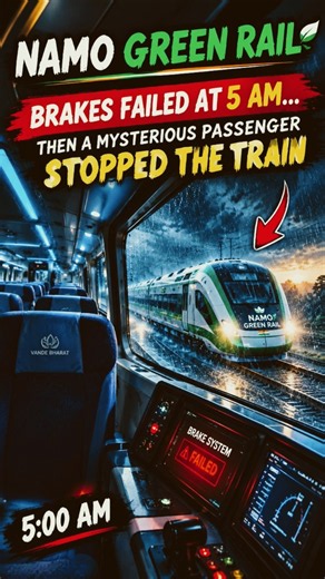 NamoGreenRail Brakes Failed at 5 AM… Then a Mysterious Passenger Stopped the Train😱🚆 #indianrailways