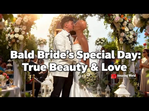 Bald Bride Walks Down the Aisle Without a Wig and Redefines Beauty : A Love Story Beyond Appearances
