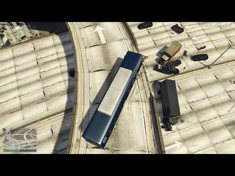 INSANE GTA 5 GLITCH – NPCS DRIVE OFF OVERPASS & EXPLODE! 🤯CAR GO BOOM CRASH TEST CAR GUN MODE