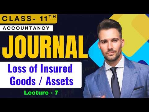 Opening Journal & Insurance Claim Journal Entry | Class 11 | Journal | Lecture -7
