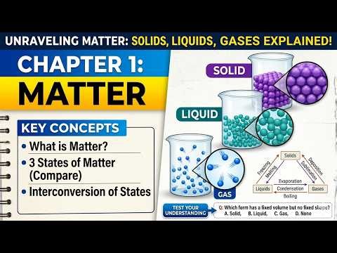 Chapter 1 Matter | Interparticle Space | Interparticle Force | Kinetic Energy | States of Matter
