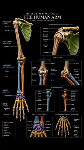 🦴 The Human Arm Explained in Stunning 3D Anatomy | Bones & Joints