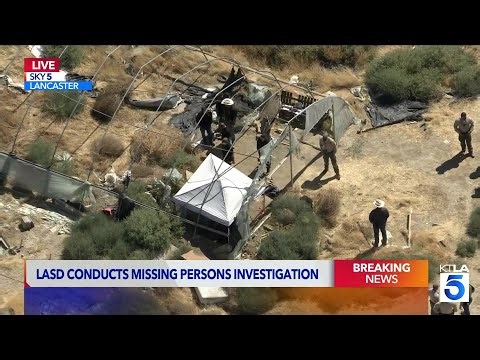 LASD seen digging as part of missing persons investigation in Lancaster