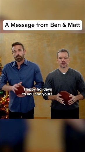 A holiday greeting from THE RIP's Ben Affleck and Matt Damon #TheRip #NFLonNetflix