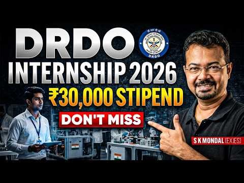 Biggest Opportunity for Engineers 🔥 | DRDO Internship 2026