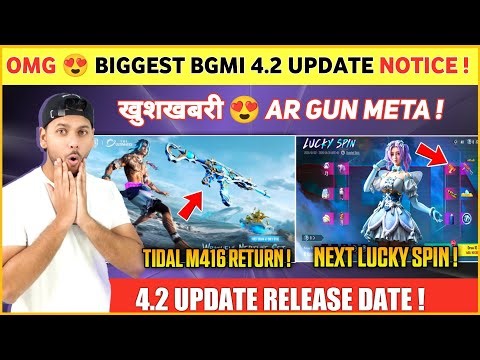 OMG 😍 Tidal M416 Return | Next Lucky Spin in Bgmi | Bgmi 4.2 Update Release Date | Bgmi New Update