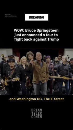 WOW: Bruce Springsteen just announced a tour to fight back against Trump