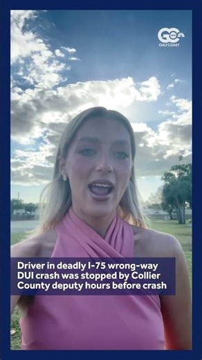 Florida driver in deadly I-75 wrong-way DUI crash was stopped by Collier County deputy hours before
