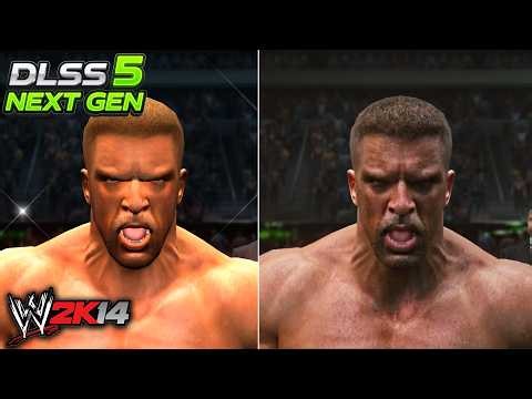 WWE 2K14 with DLSS 5 Looks PERFECT! | 4K HD ULTRA SETTINGS