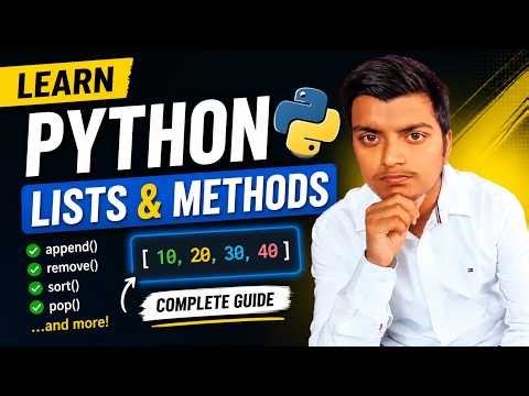 Learn Python Lists & Methods | #python