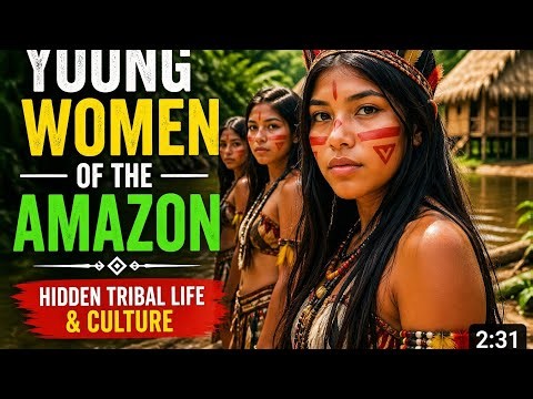 Young Women of the Amazon 🌿 | Hidden Tribal Life & Culture #amazon #documentary #tribe #culture