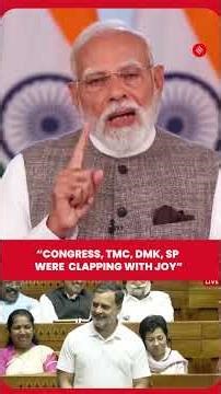 PM Modi Criticises Congress, TMC, DMK, SP Over Parliament Reaction