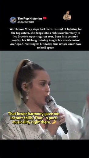 The secret harmony detail most people missed in this duet. #Shorts #MileyCyrus #vocaltechnique