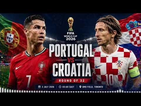 🔴 𝗘𝗡 𝗗𝗜𝗥𝗘𝗖𝗧 | 16es de finale🇵🇹 Portugal 🆚 🇭🇷 Croatie Coupe du Monde FIFA 2026 🌍⚽