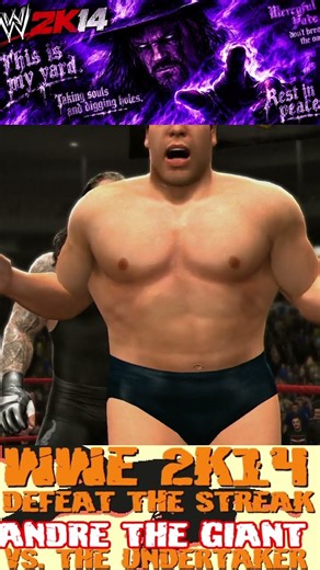 Andre the Giant vs. The Undertaker (3) WWE 2K14 - Defeat the Streak #royalrumbleshow