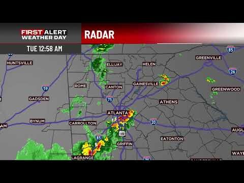 LIVE RADAR: Storms moving through north Georgia, metro Atlanta