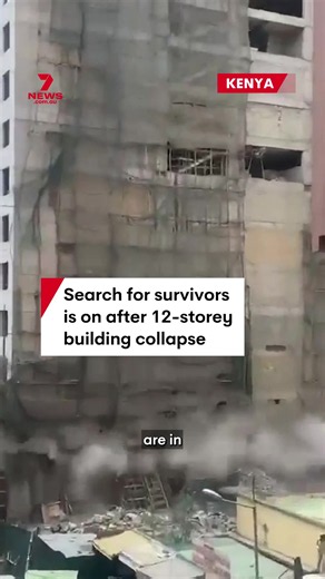 Search crews in Kenya are in a race against time to find survivors feared trapped after a 12-storey building collapsed. #kenya #Nairobi