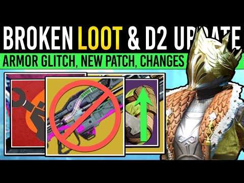 Destiny 2: BROKEN EXOTIC NERF & ARMOR GLITCH! Update INFO, Spaghetti Code, Loot Tips, Xbox Crash