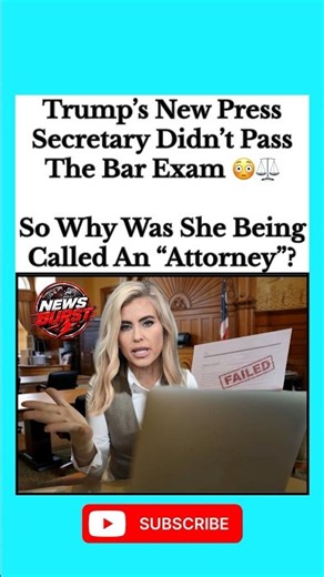 Katie Zacharia Admits She Didn’t Pass the Bar Exam 😳⚖️ #KatieZacharia #DonaldTrump #WhiteHouse