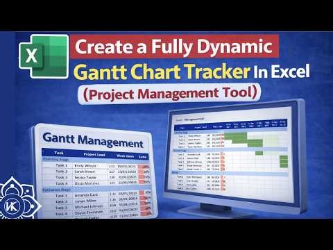 Create a Fully Dynamic Gantt Chart in Excel (Project Management Tool)